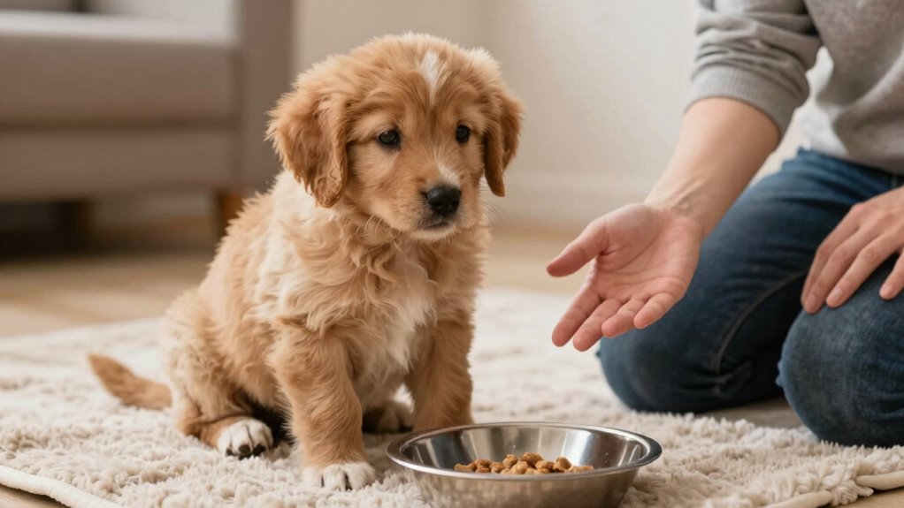 puppy food relaxation training