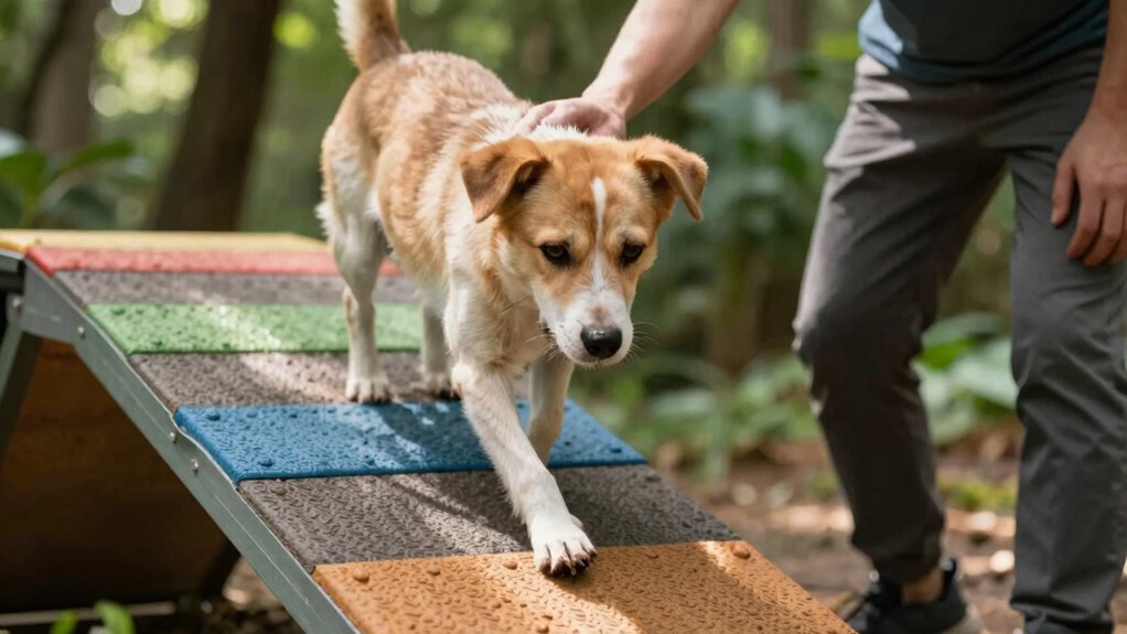 ramp training builds dog confidence