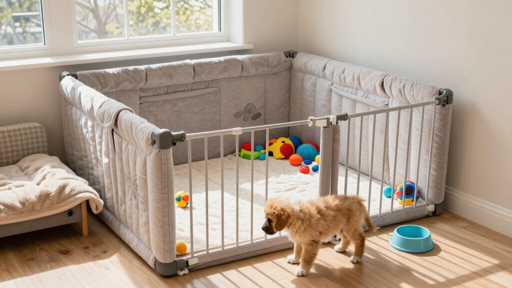 safe puppy training environment