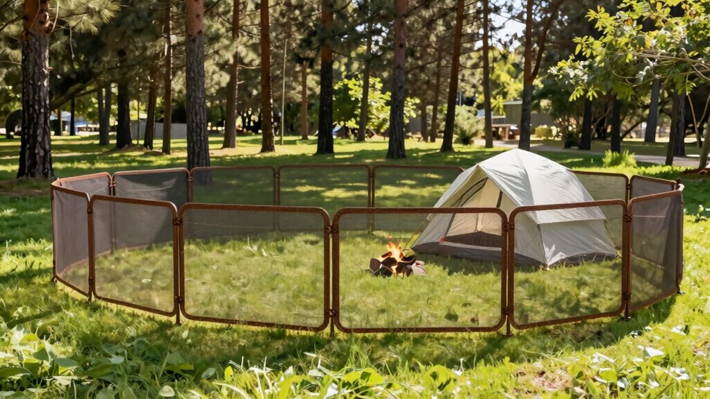 secure portable pet fencing