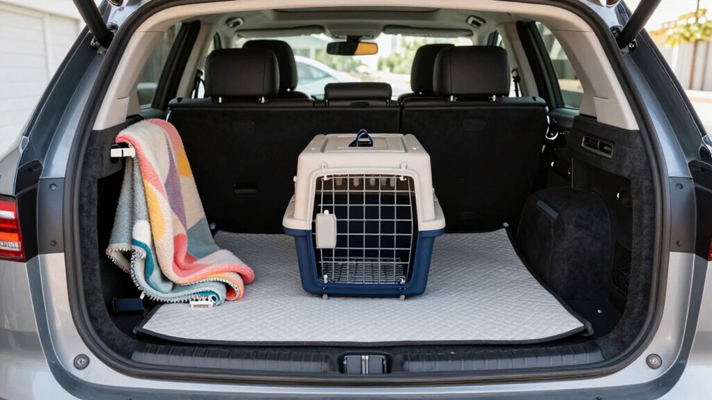 secure suv pet area