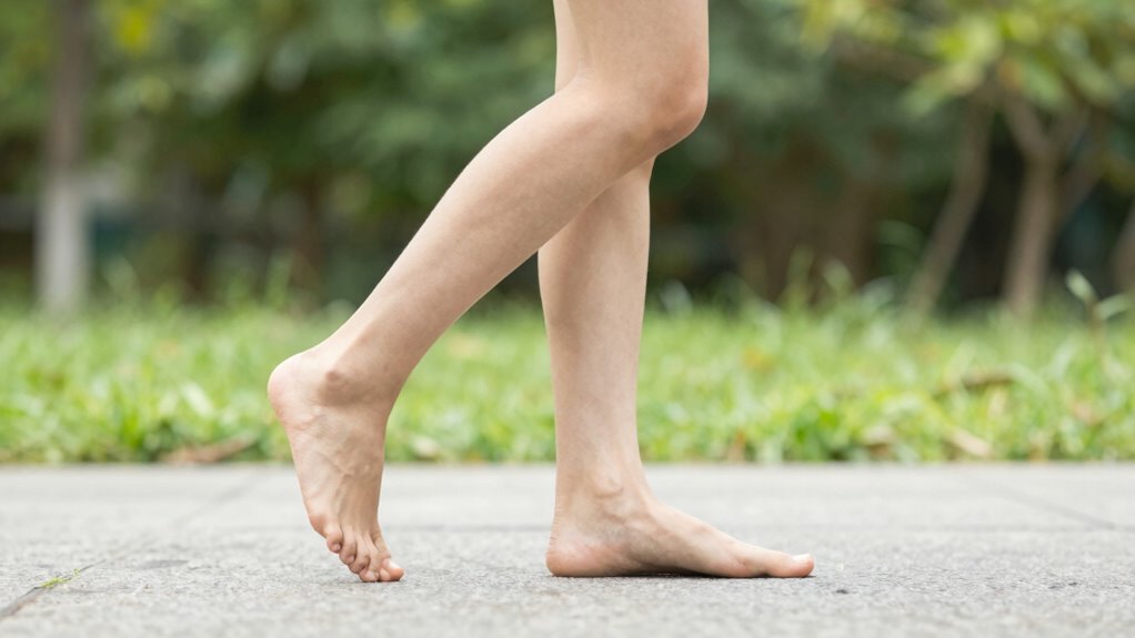 walking posture and steps