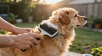 Pet Hair Remover Brush & Grooming Gloves - Deshedding Tool For Dogs & Cats, Massage And Cleaning Comb