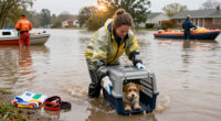 ASPCA Assists With The Emergency Evacuation Of Over 50 Animals Due To Flooding