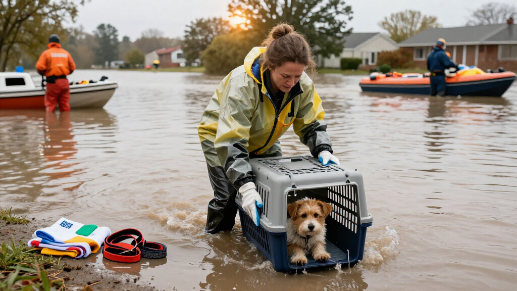 ASPCA Assists With The Emergency Evacuation Of Over 50 Animals Due To Flooding