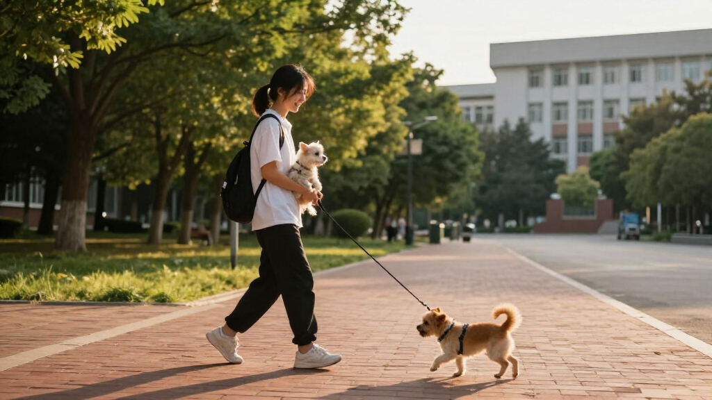 Yinchuan University Allows Students To Bring Pets To Campus