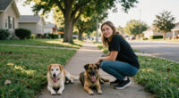 Pet Sitter Thinks Two Dogs Are Exhausted Until She Turns To Head Home
