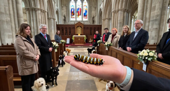 Photos: Caterpillar Among 79 Pets Blessed At Salisbury Cathedral Service