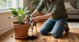 Just Found Our Sweet Angel Peeing In Our Potted Plants